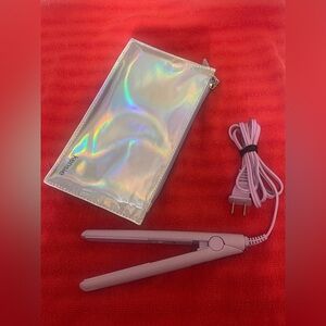 Kensie Iridescent Travel Hair Straightener with Pouch